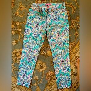 NWOT Lilly Pulitzer size 10 Kelly pants green fig